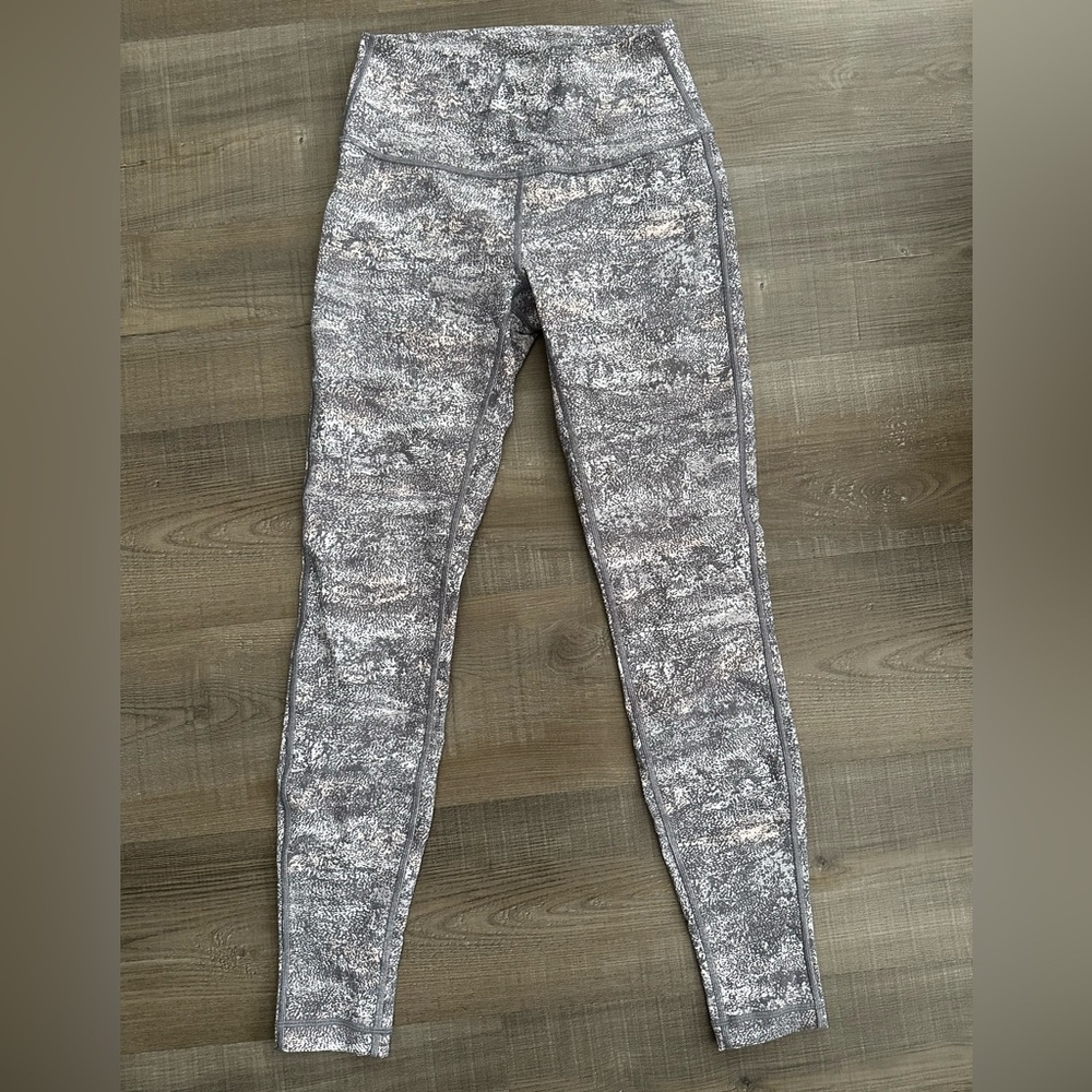 Lululemon Wunder Under High Rise Tight 28” Womens Size 6 Frozen Vista Alpine